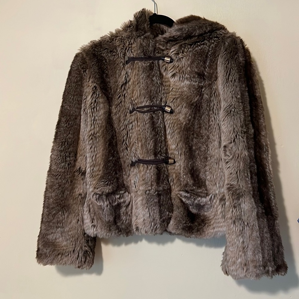 BARELY WORN Juicy Couture Faux Fur Jacket